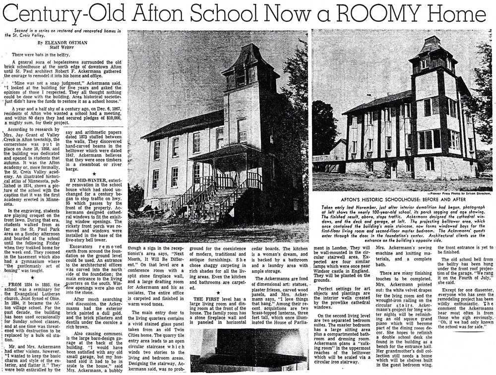 30century old afton school
