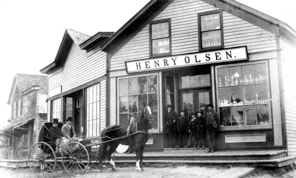 Henry Olsen store, ca. 1890