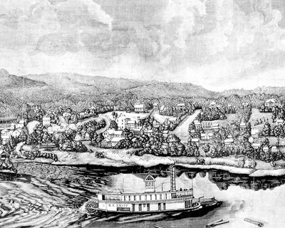 Marine Mills woodcut, ca. 1870s